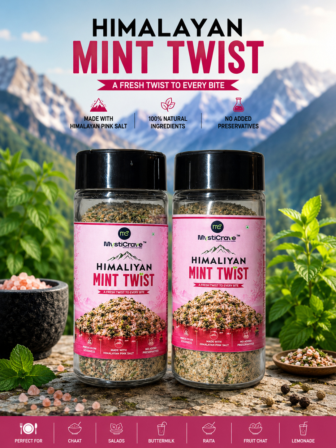 himalayan mint twist – premium pink salt blend (pack of 2) himalayan mint twist – premium pink salt blend (pack of 2)