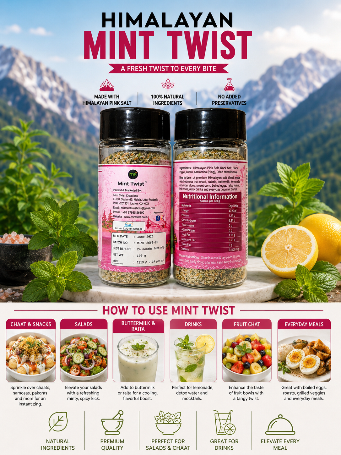 himalayan mint twist – premium pink salt blend (pack of 2) himalayan mint twist – premium pink salt blend (pack of 2)