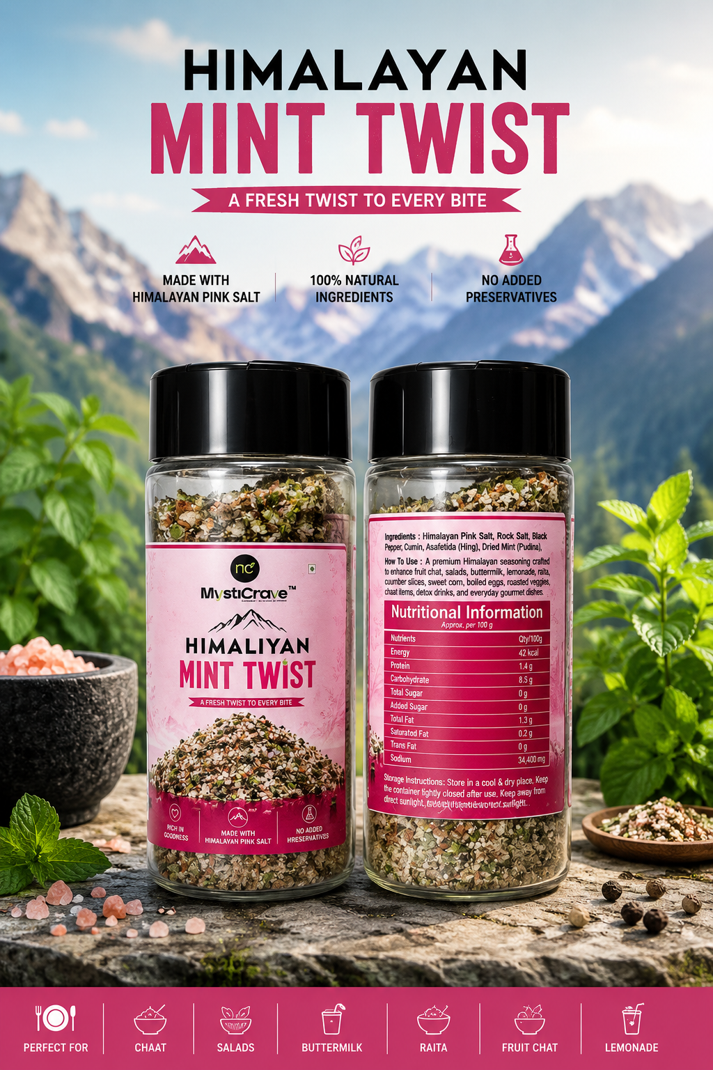 himalayan mint twist – premium pink salt blend (pack of 2) himalayan mint twist – premium pink salt blend (pack of 2)